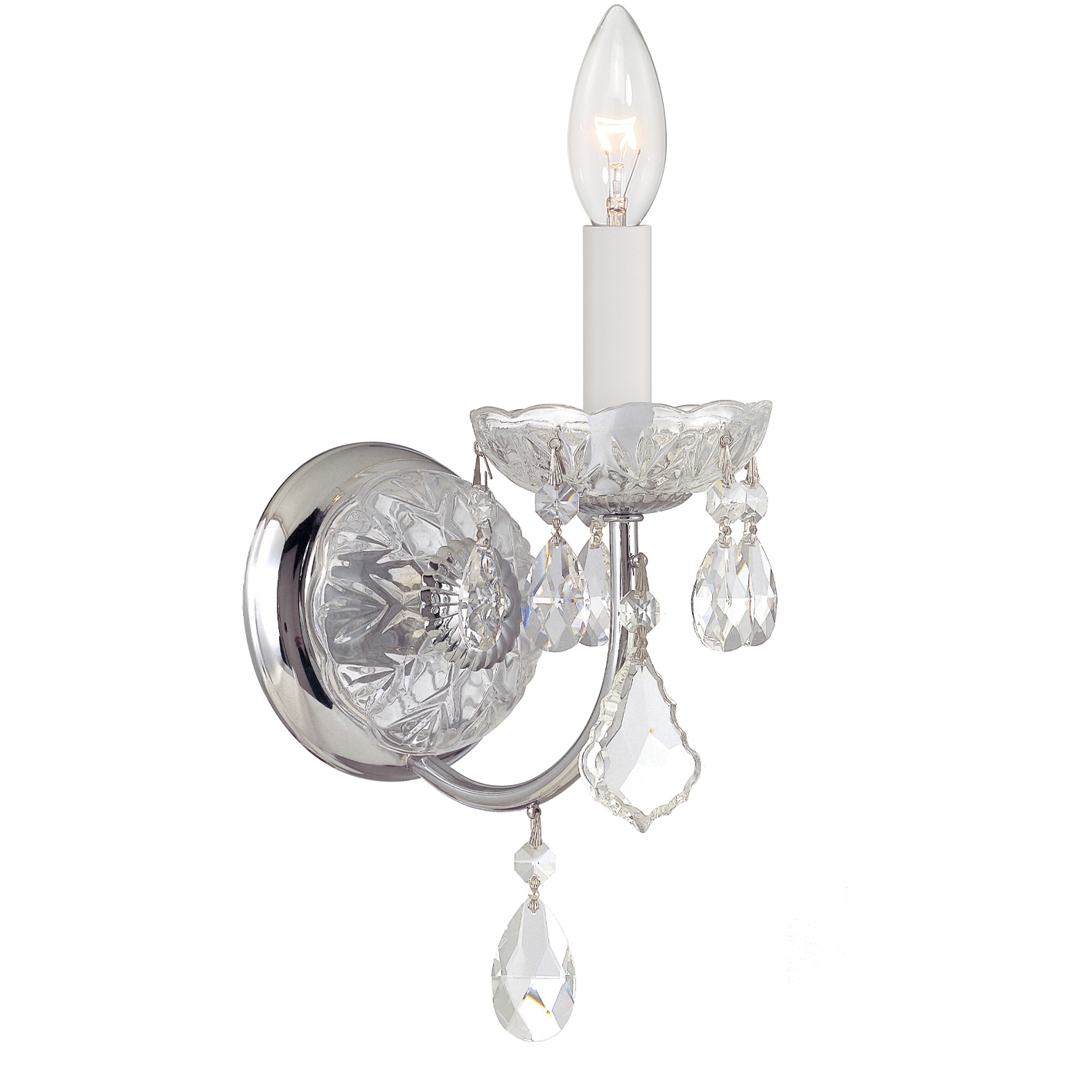 Imperial Sconce Wall Light in Clear Italian