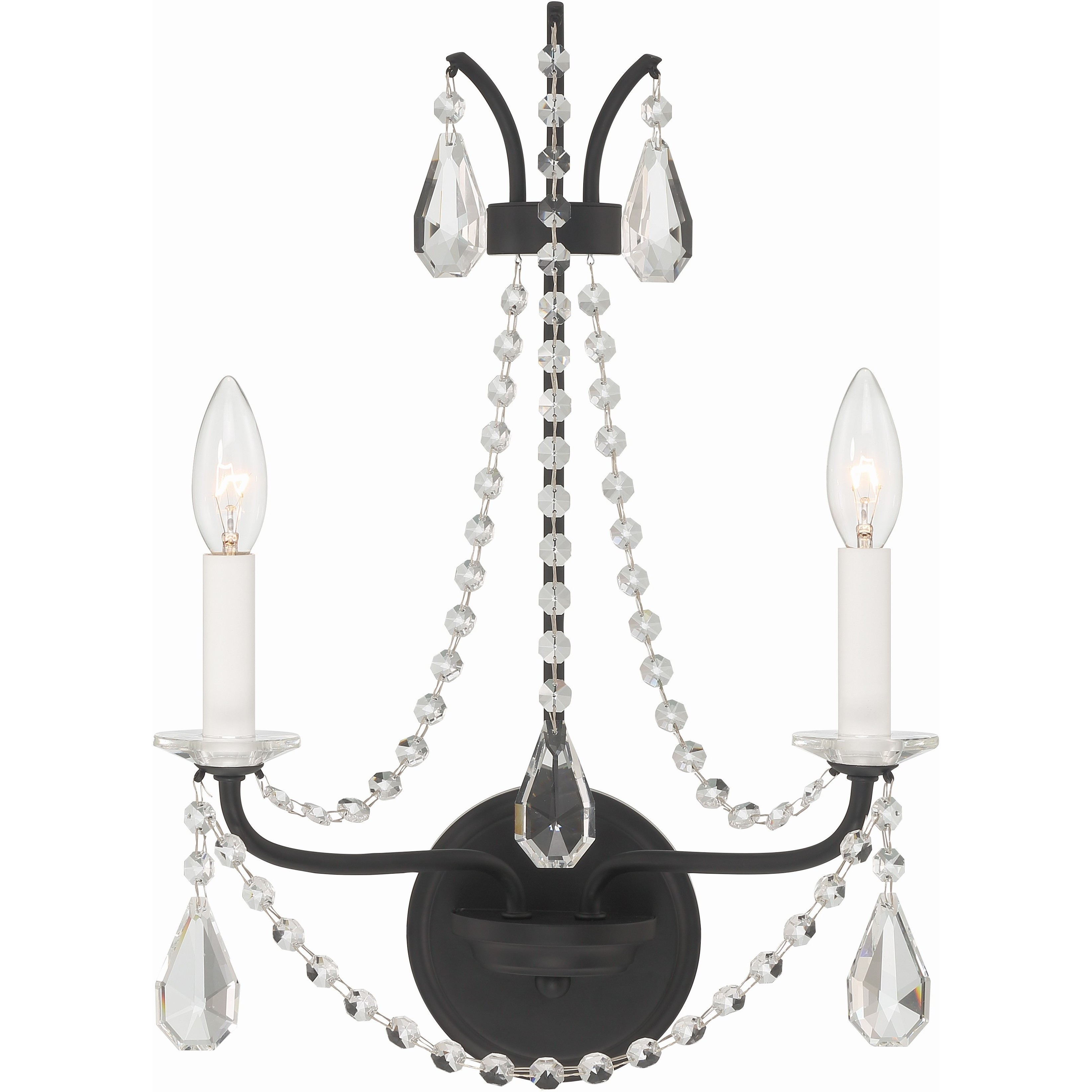 Karrington Sconce Wall Light in Matte Black