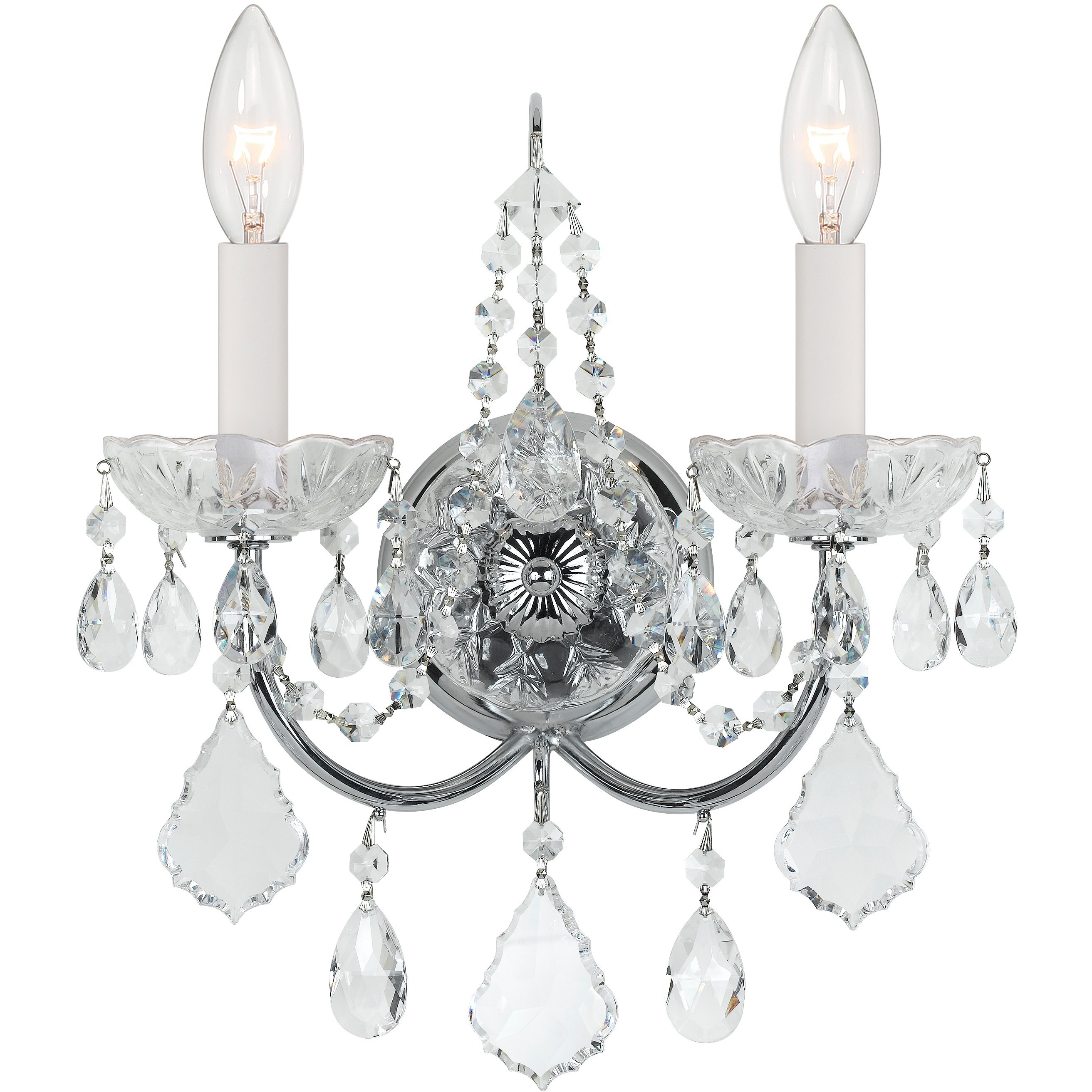 Imperial Sconce Wall Light in Clear Spectra