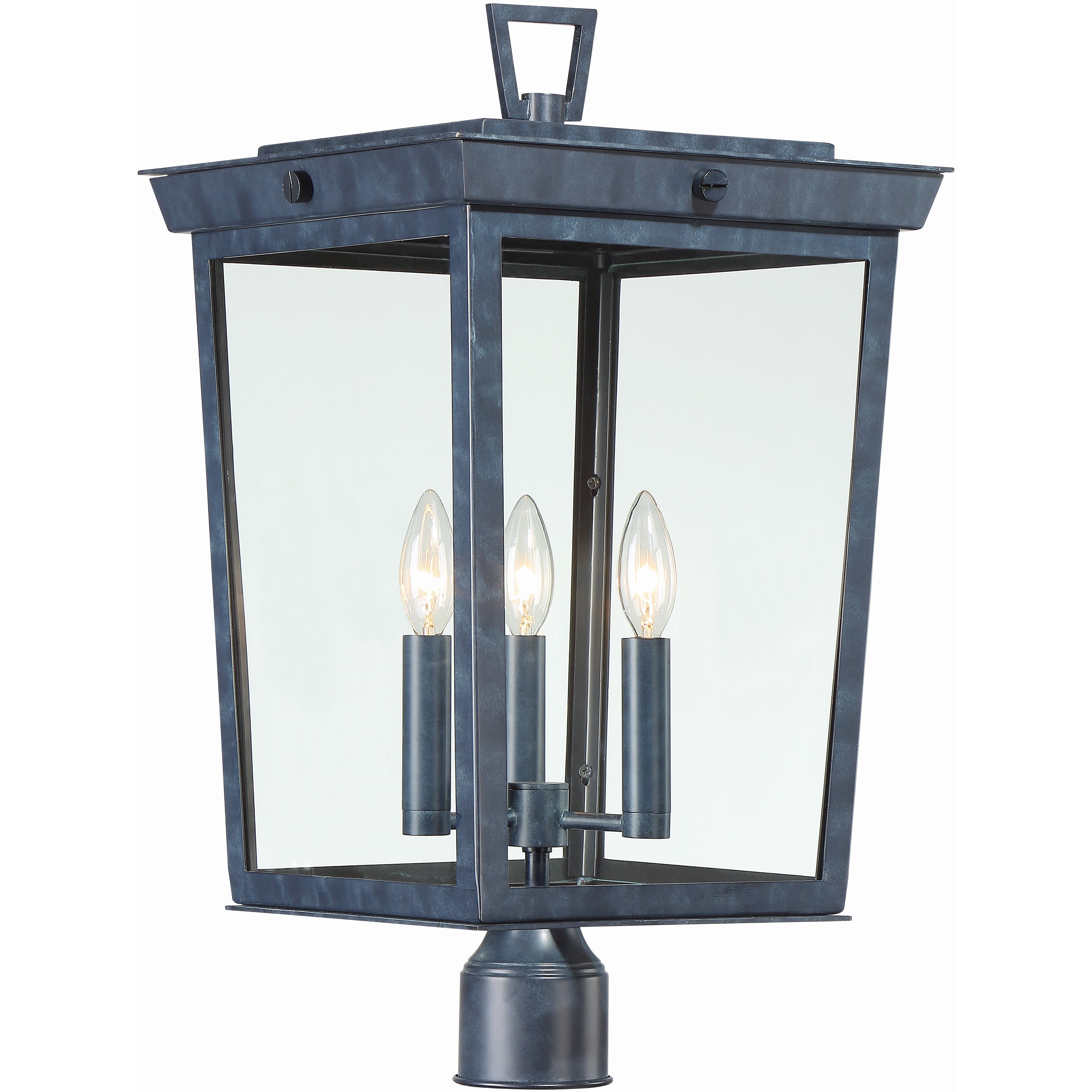 Belmont 3 Light 22.25 inch Graphite Outdoor Post