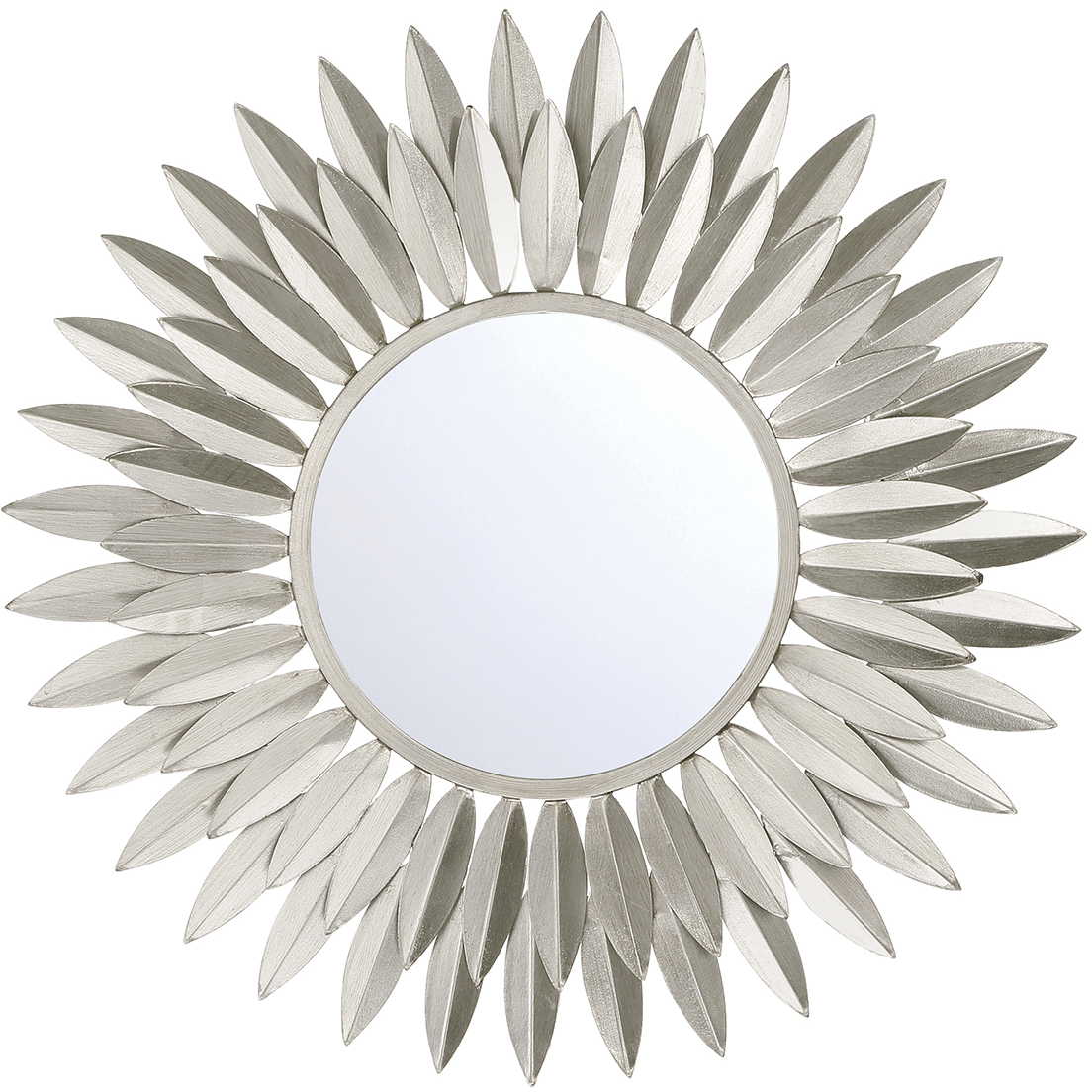 Broche 20 X 20 inch Antique Silver Mirror