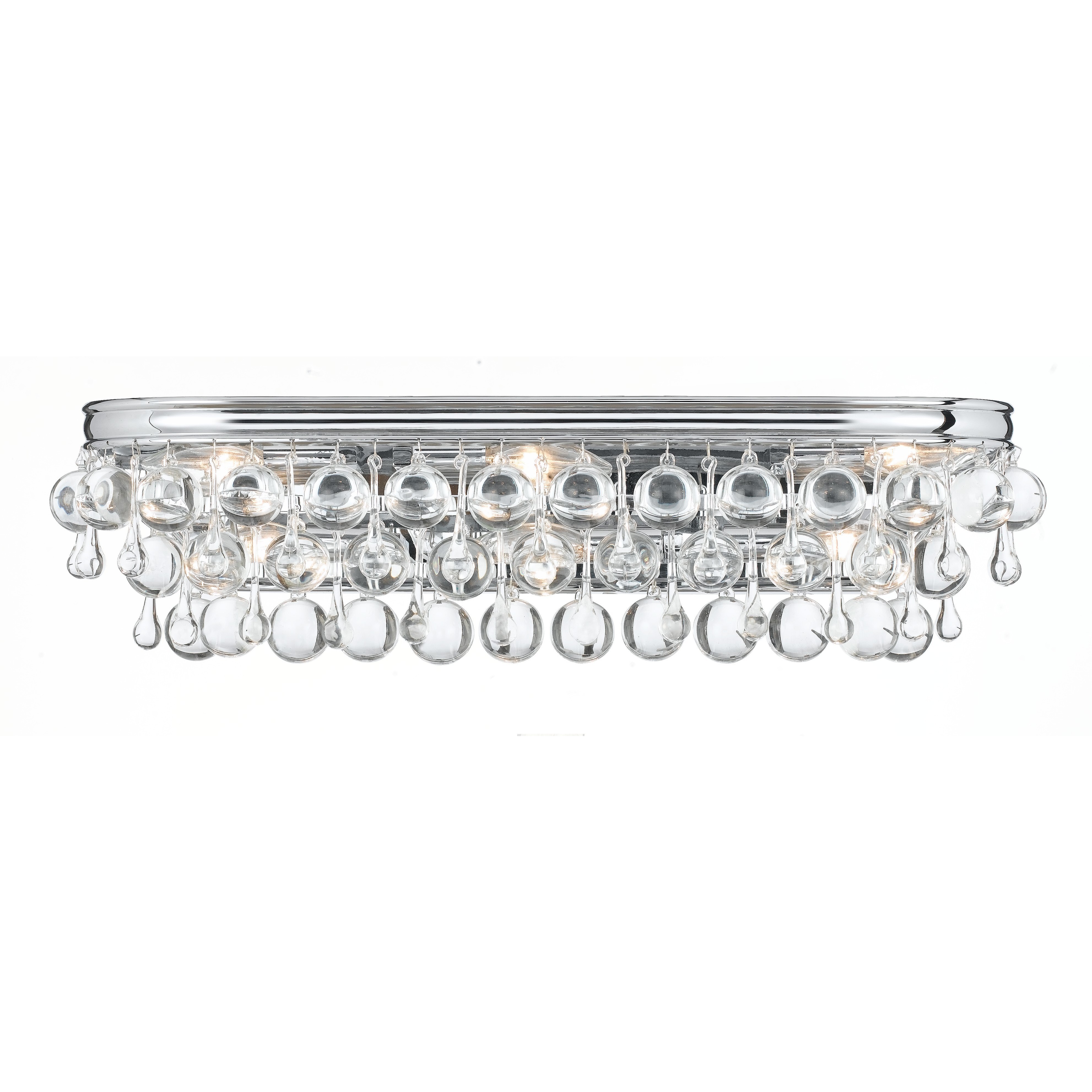 Calypso Bath Vanity Light Wall Light in Polished Chrome