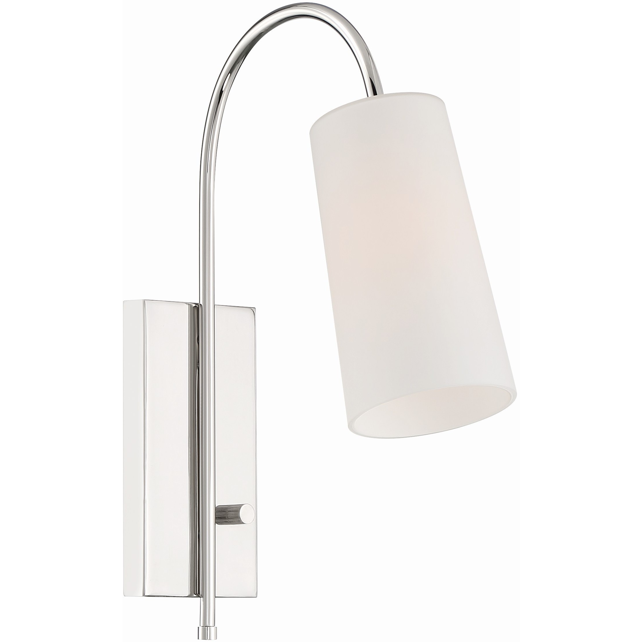 Alexa 13.25 inch 100.00 watt Polished Nickel Task Sconce Wall Light