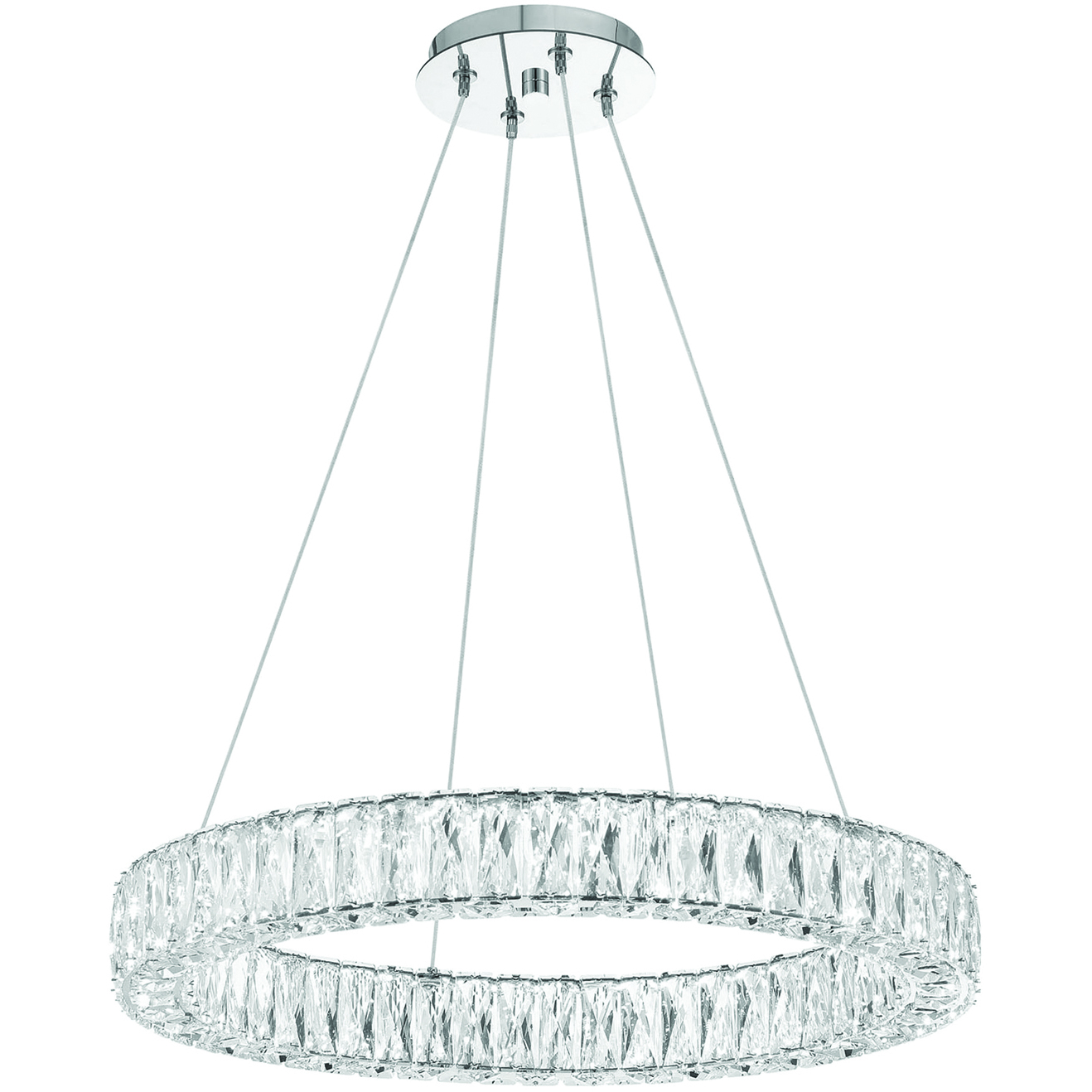Kinsley 1 Light 24 inch Polished Chrome Chandelier Ceiling Light
