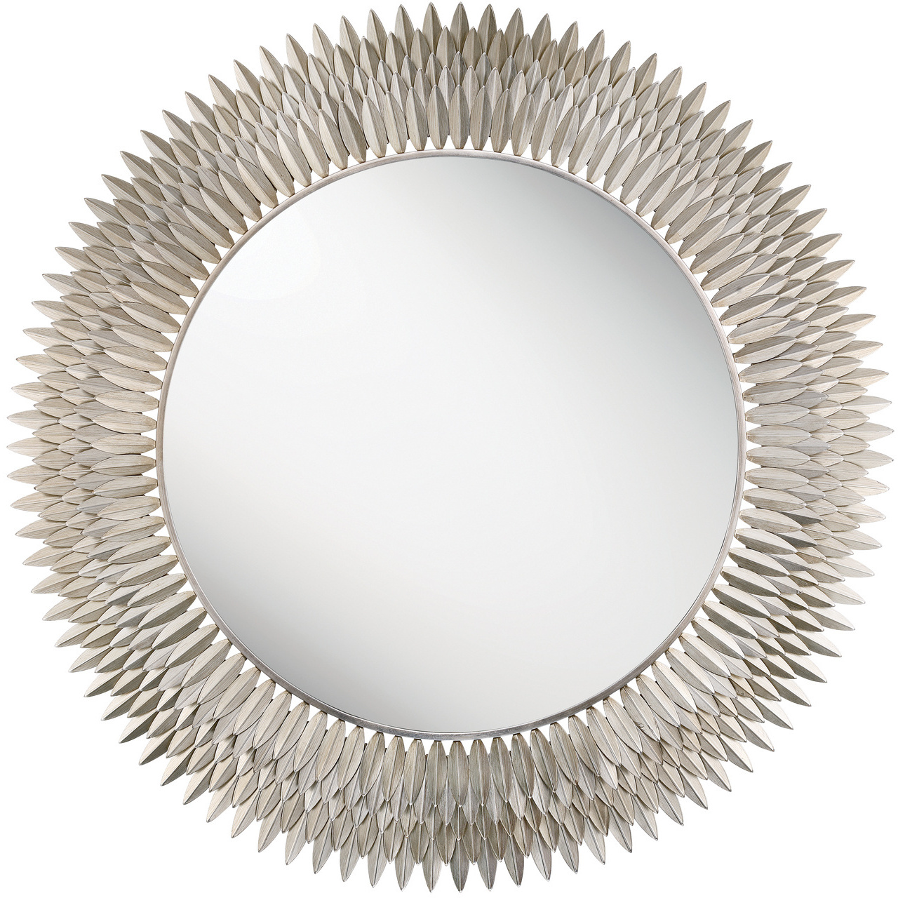 Broche 46.75 X 46.75 inch Antique Silver Mirror