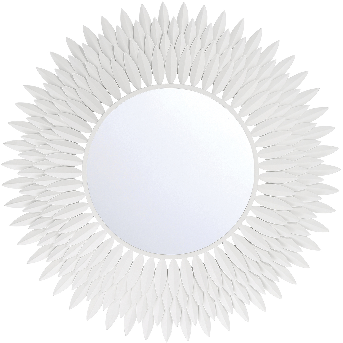Broche 30 X 30 inch Matte White Mirror