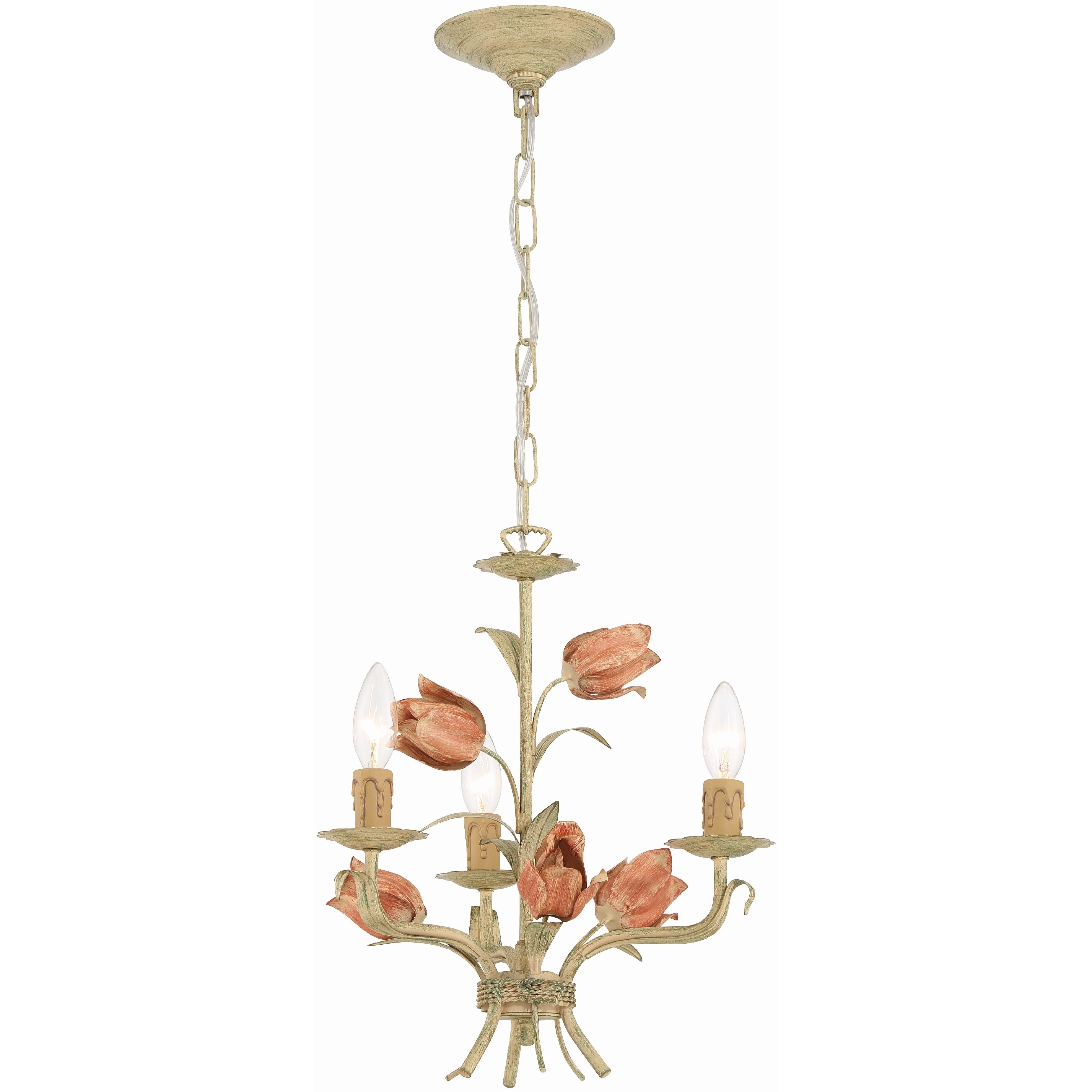 Crystorama 4803-SR Southport 3 Light 14 inch Sage Rose Mini