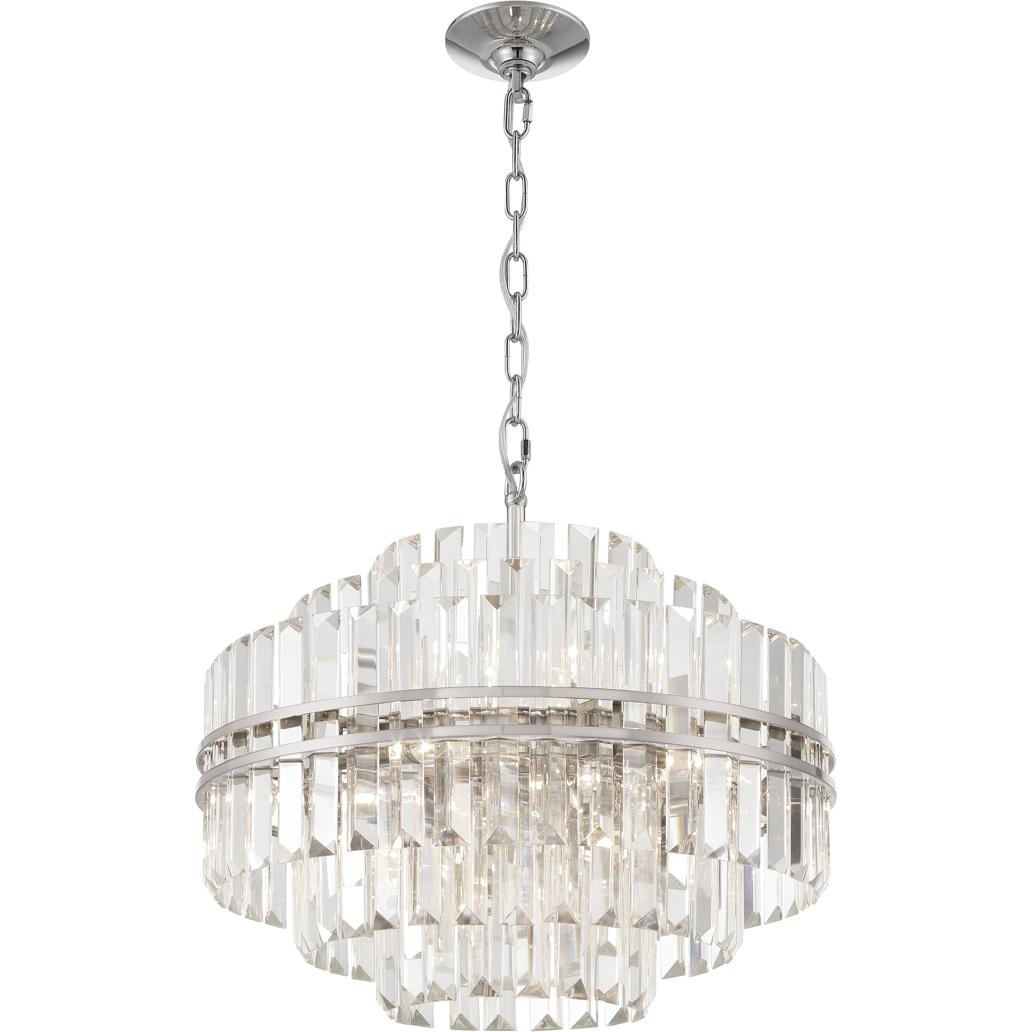 Crystorama HAY-1405-PN Hayes 12 Light 22 inch Polished