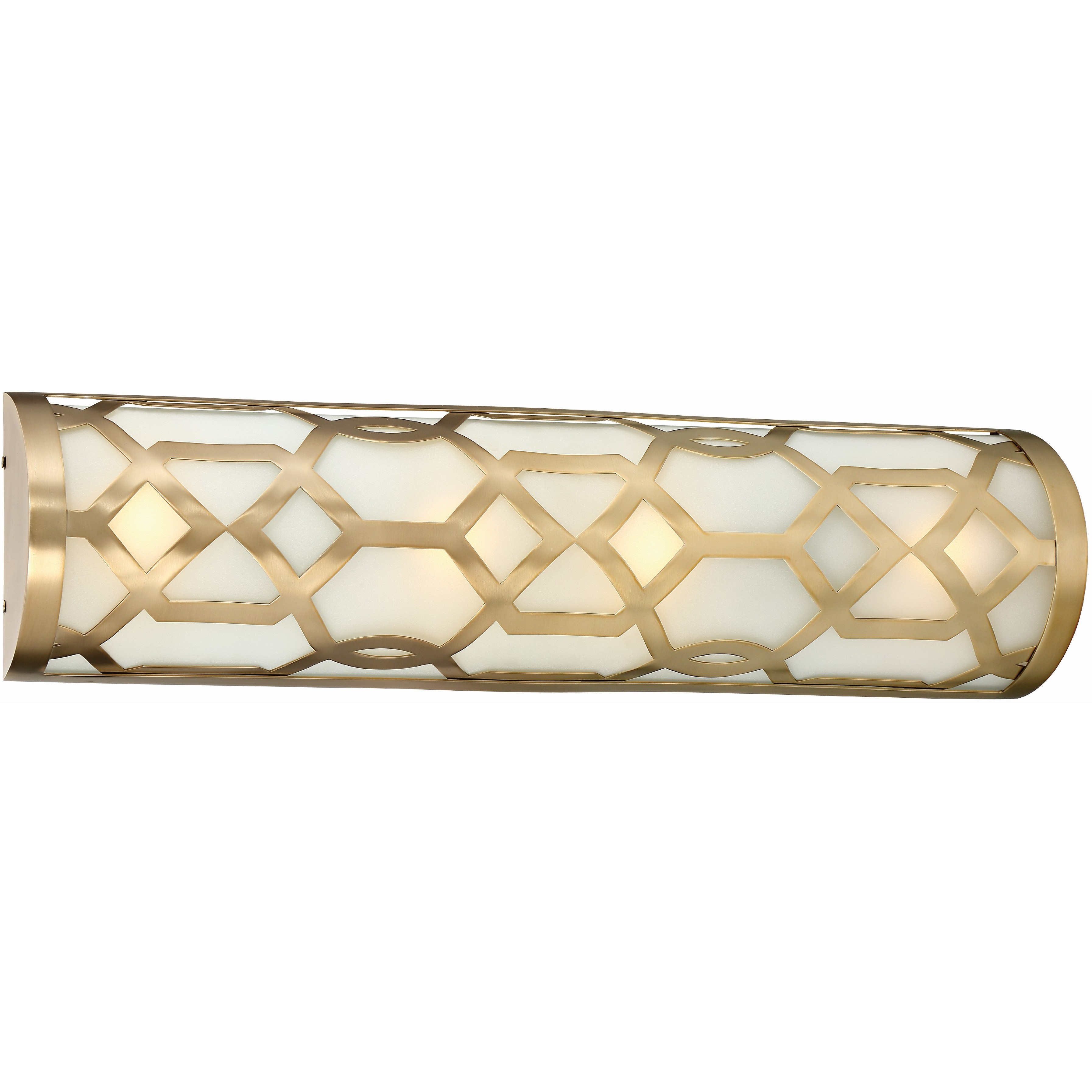 Jennings Bath Vanity Light Wall Light in Aged Brass