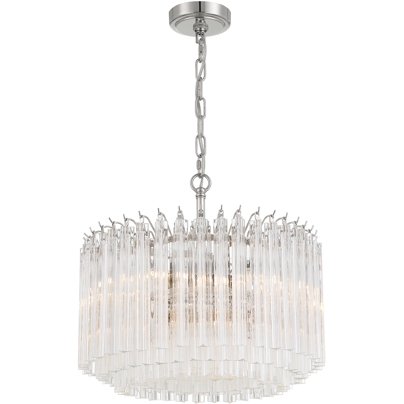 Lofton 5 Light 18 inch Polished Nickel Chandelier Ceiling Light