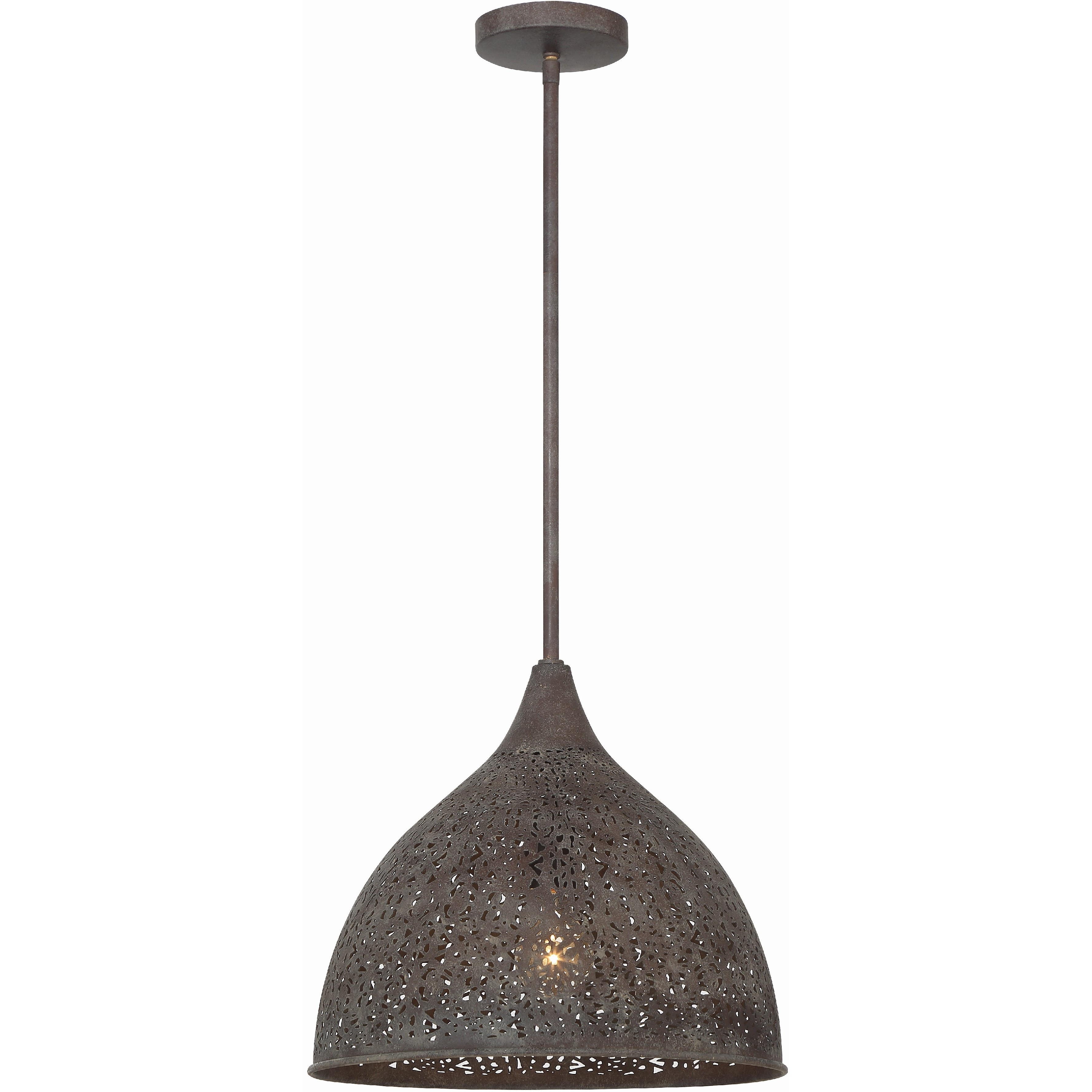 Jasmine 1 Light 14 inch Forged Bronze Pendant Ceiling Light