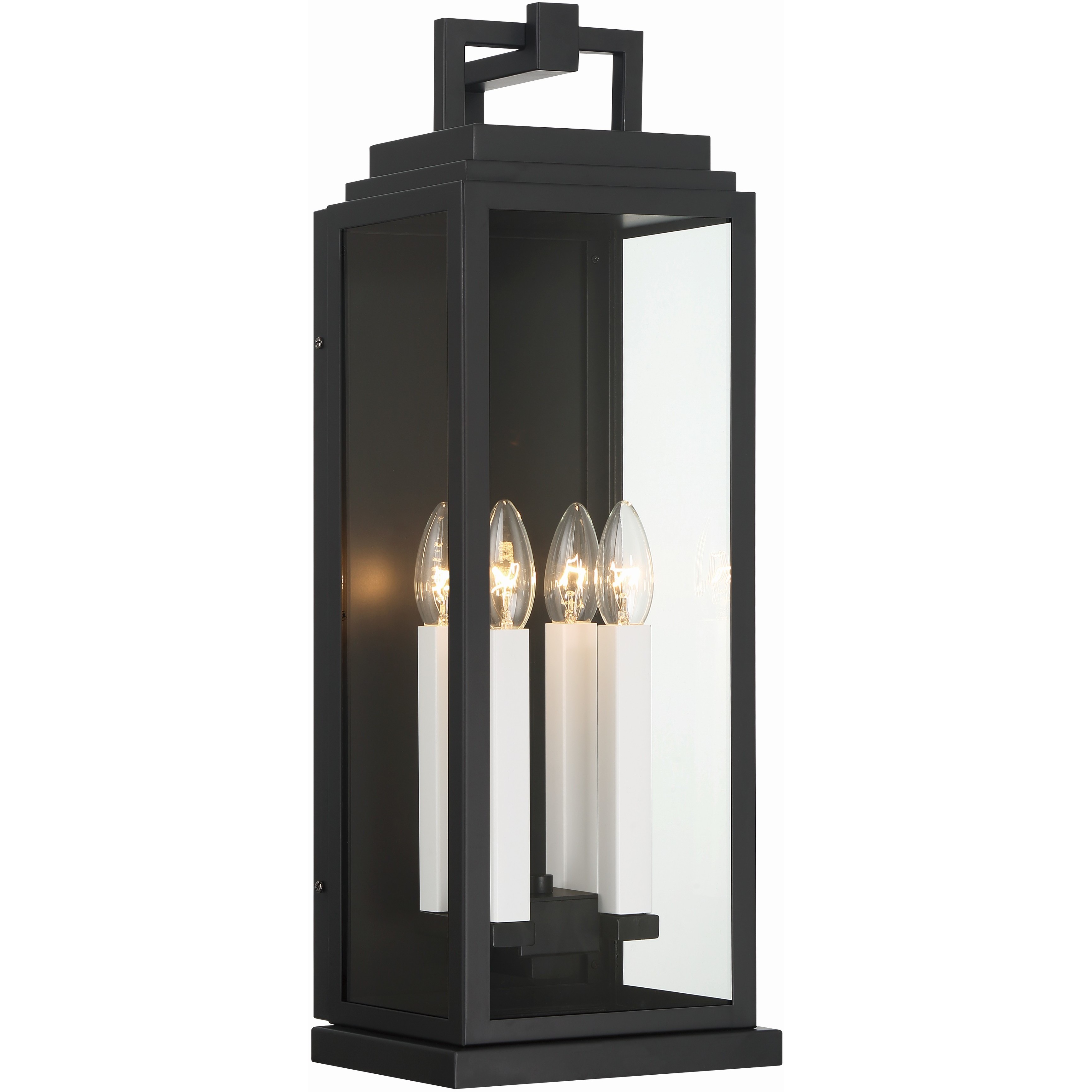 Crystorama ASP 8914 MK Aspen 4 Light 7.75 inch Matte Black Sconce Wall Light