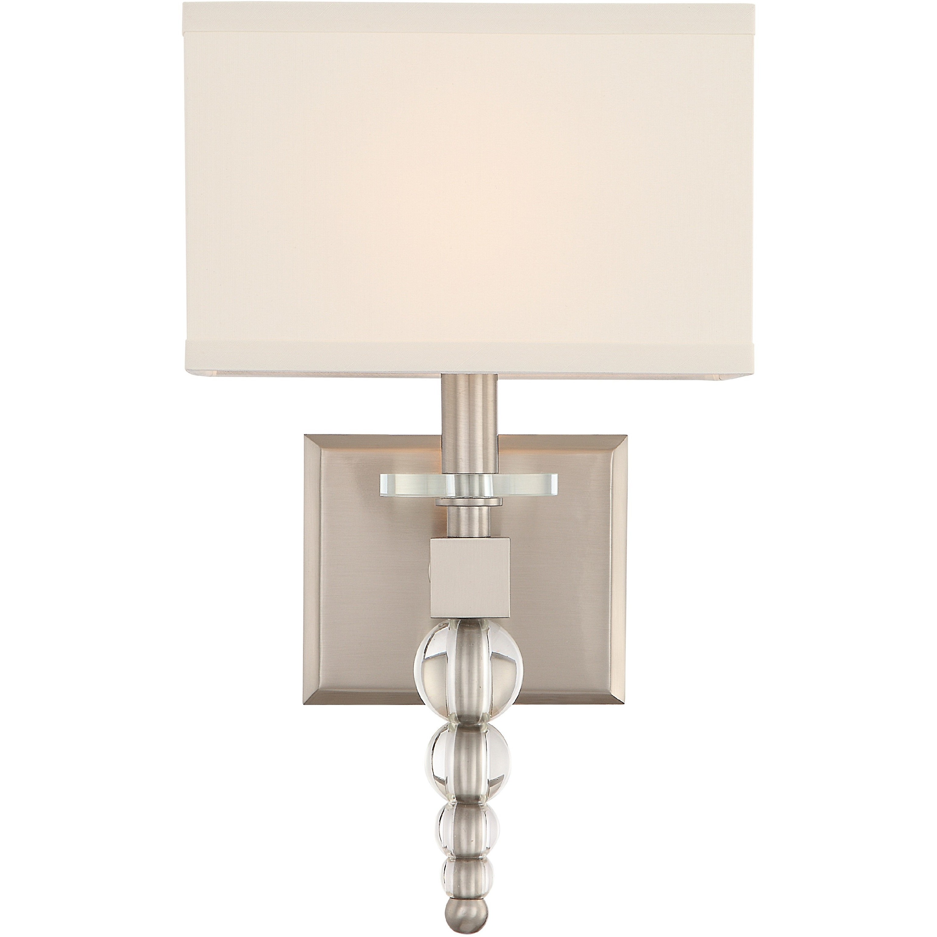 Clover Sconce Wall Light in Brushed Nickel