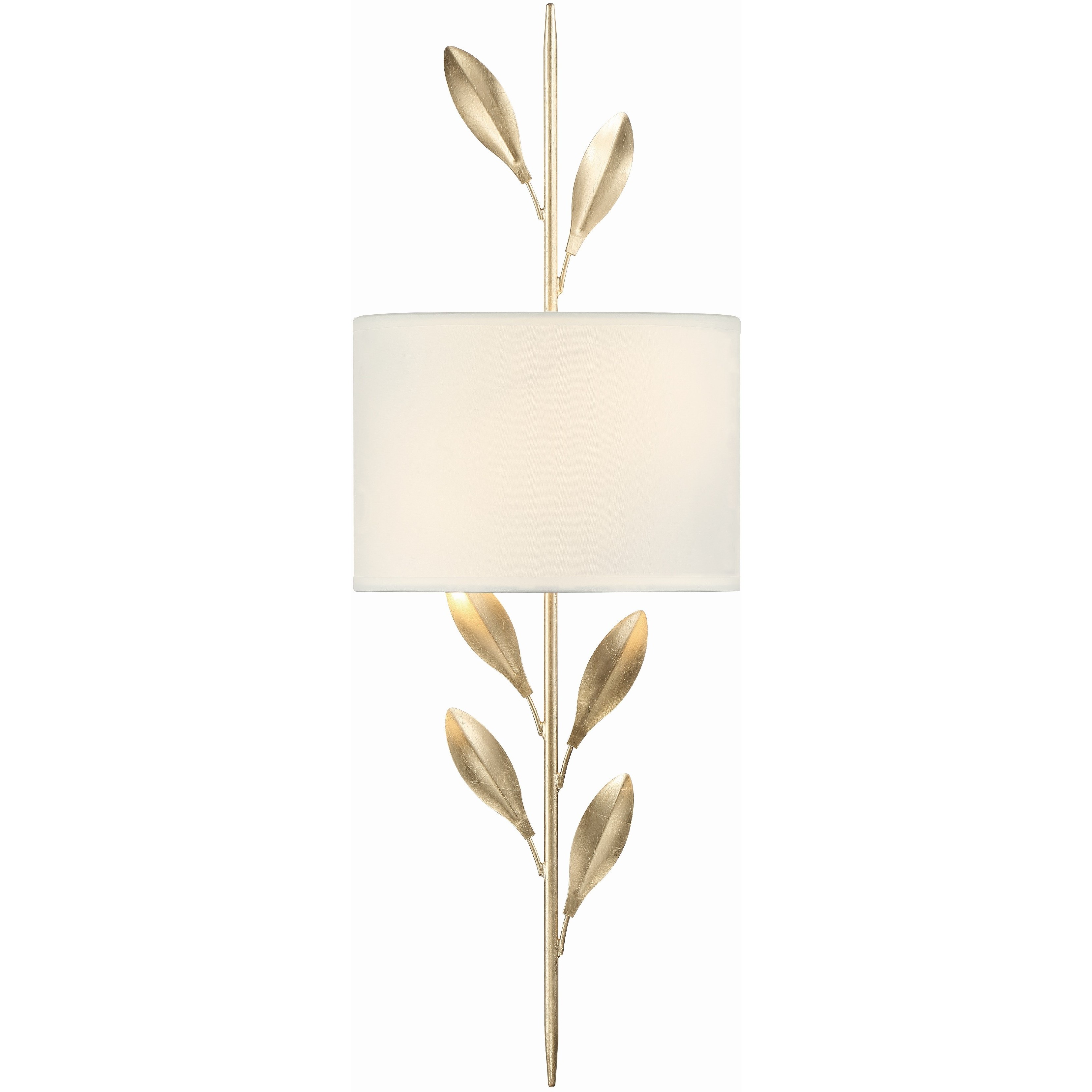 Broche Sconce Wall Light in Antique Gold