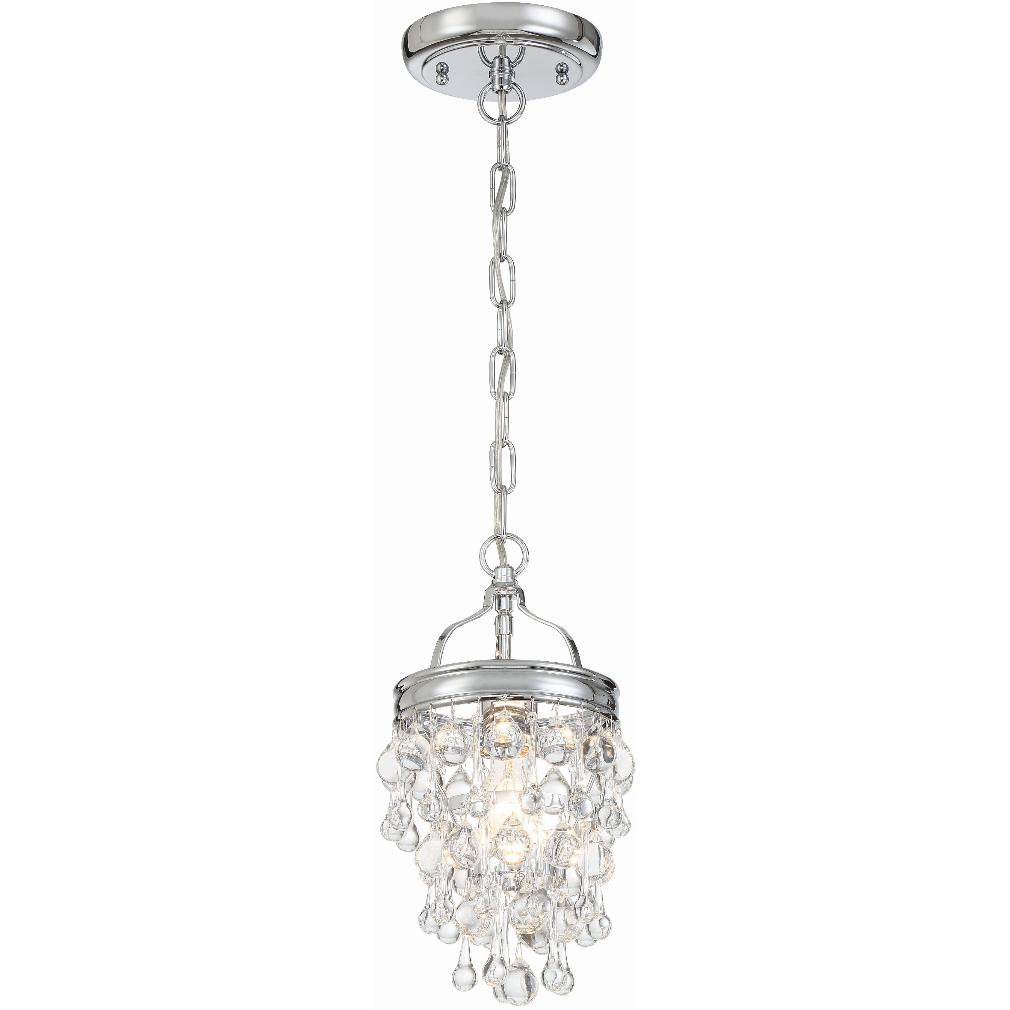 Calypso 1 Light 7.25 inch Polished Chrome Chandelier Ceiling Light