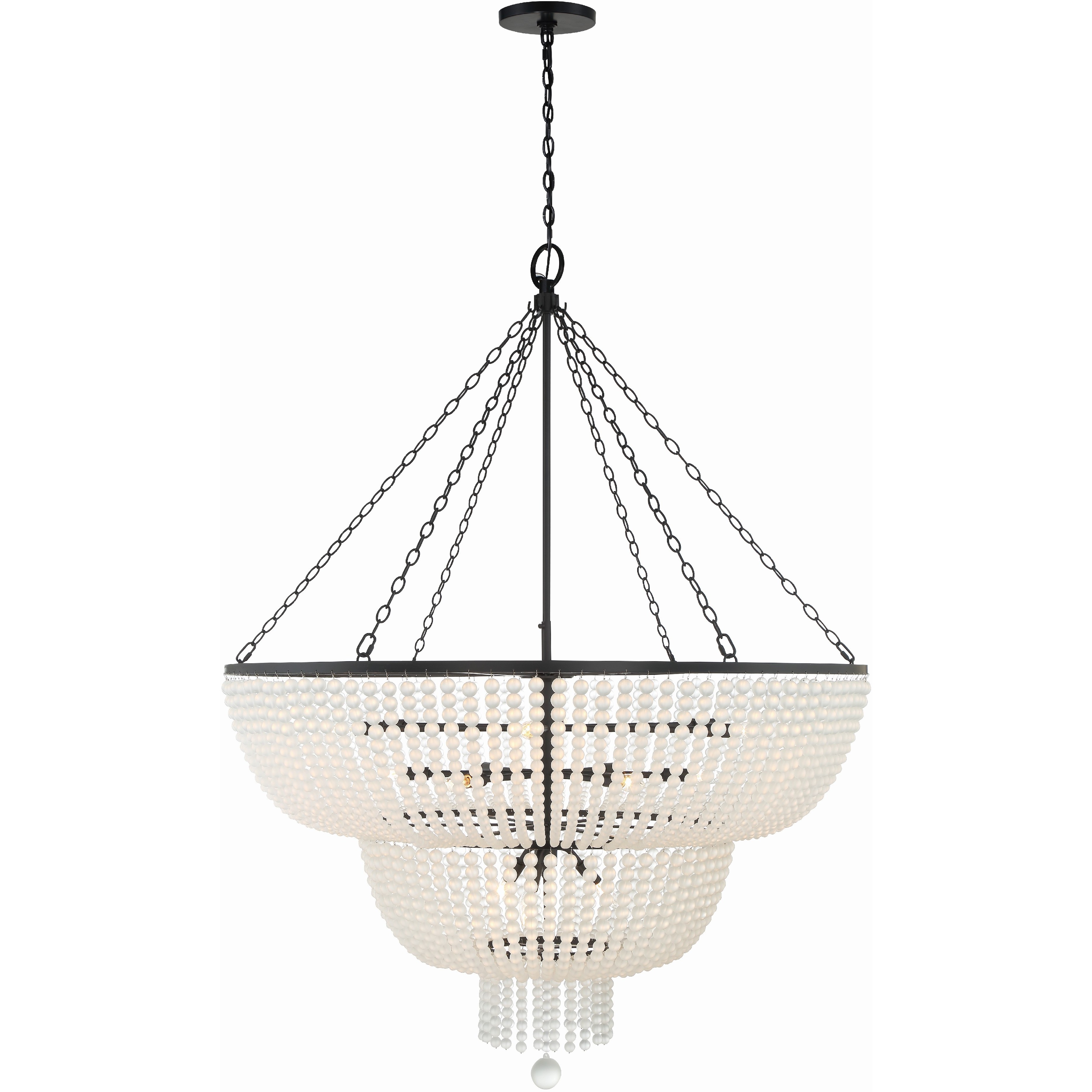 Rylee 15 Light 48.5 inch Matte Black Chandelier Ceiling Light