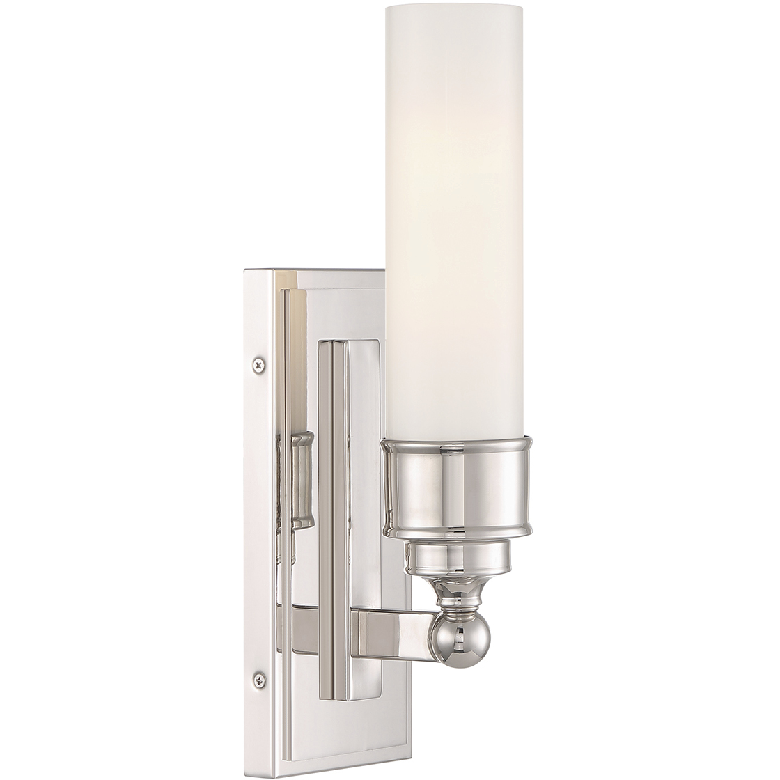 Wilcox Bath Sconce Wall Light in Polished Nickel