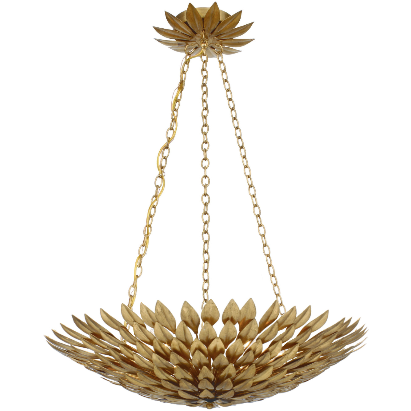 Crystorama 517-GA Broche 6 Light 24.5 inch Antique Gold