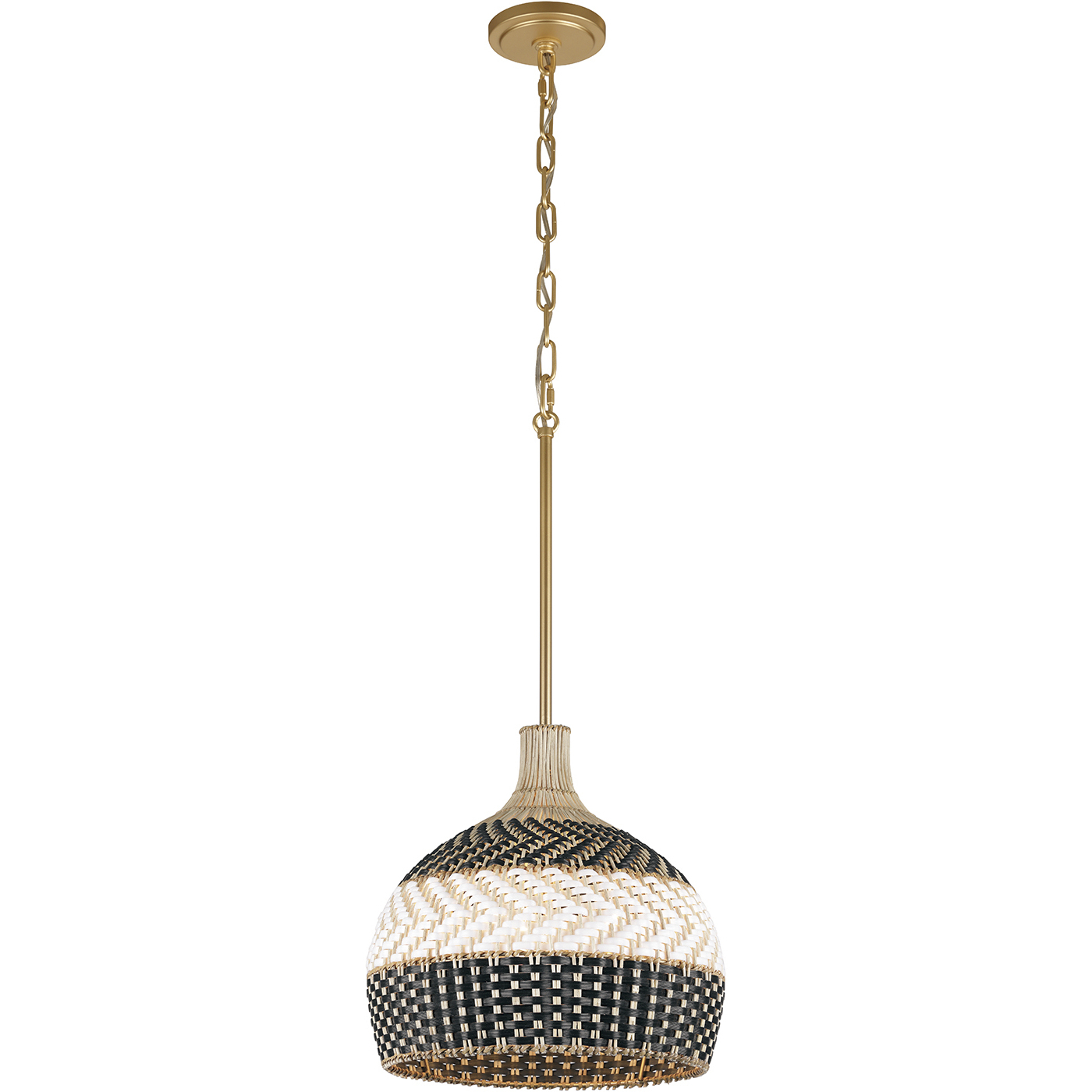 Zanzibar Pendant Ceiling Light in Soft Gold