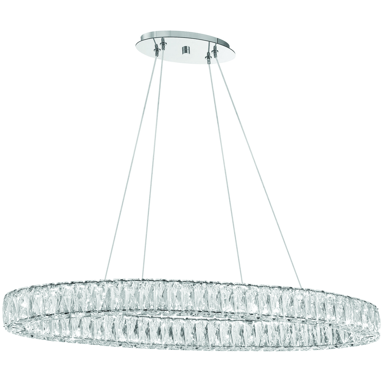 Kinsley 1 Light 39 inch Polished Chrome Chandelier Ceiling Light