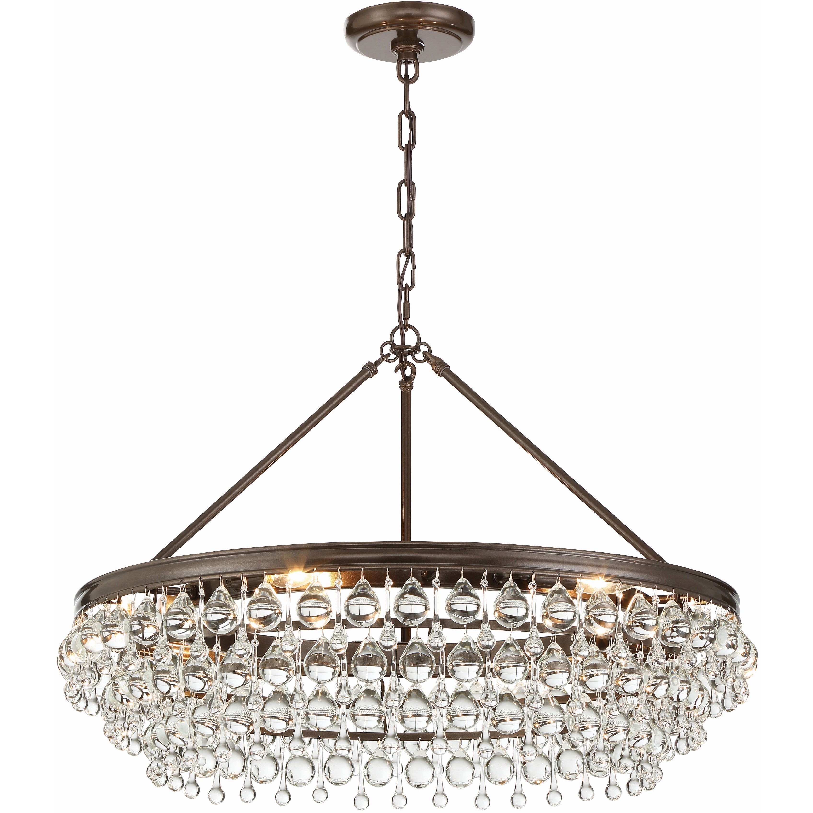 Crystorama 275-VZ Calypso 6 Light 30 inch Vibrant Bronze